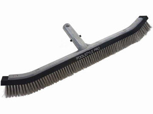 PoolStyle K204BU/SS/SCP 18"  Curved Wall & Algae Brush with Stainless Steel Bristles