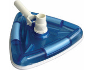 PoolStyle Deluxe Series Clear Triangular Weighted VL Vac Head with Swivel  K052CB/SCP1